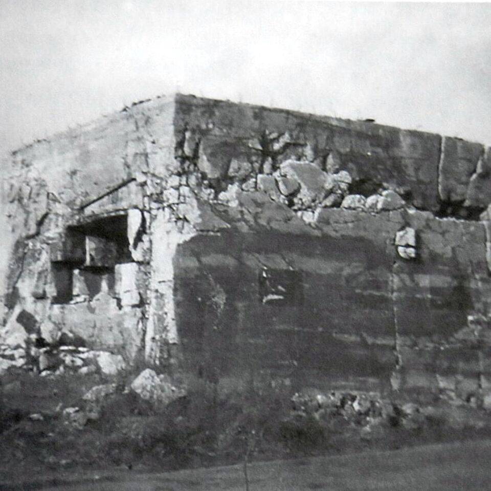 Bunker De Klomp na explosie 18 mei 1945
