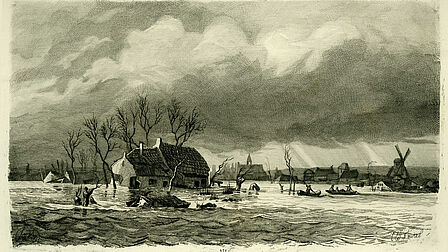 De watersnood van 1855 in Veenendaal